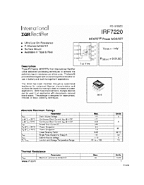 DataSheet IRF7220 pdf